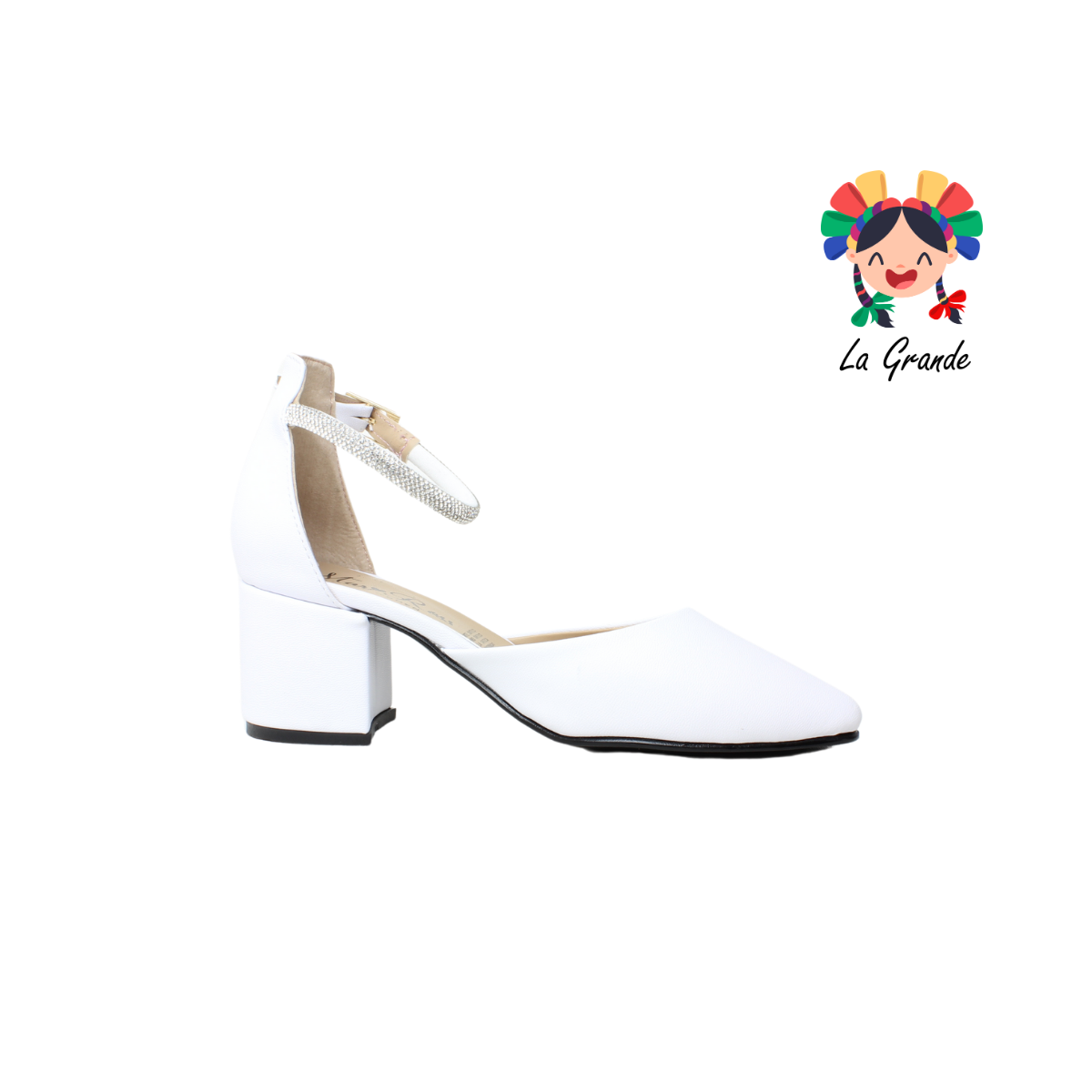 405 MARI ROSS Blanco Cabra Zapatilla para Dama