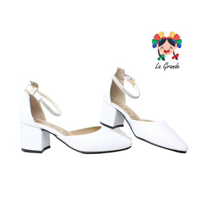 405 MARI ROSS Blanco Cabra Zapatilla para Dama