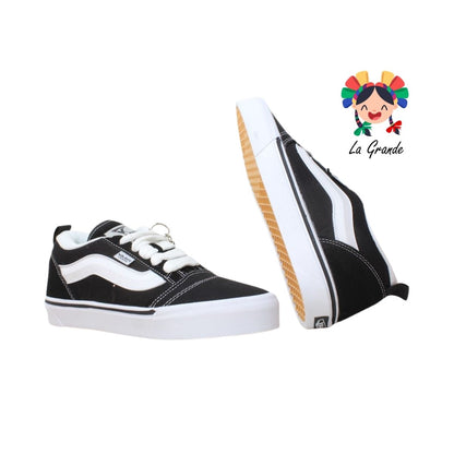 720 VANPI Negro Blanco Lona Tenis Casual para Dama, Jóven y Caballero