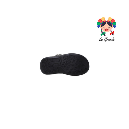 406 LADY FLORES Negro Charol Zapato para Bebé y Niña