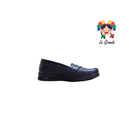 407 VARENKA Negro Piel Zapato Casual para Dama