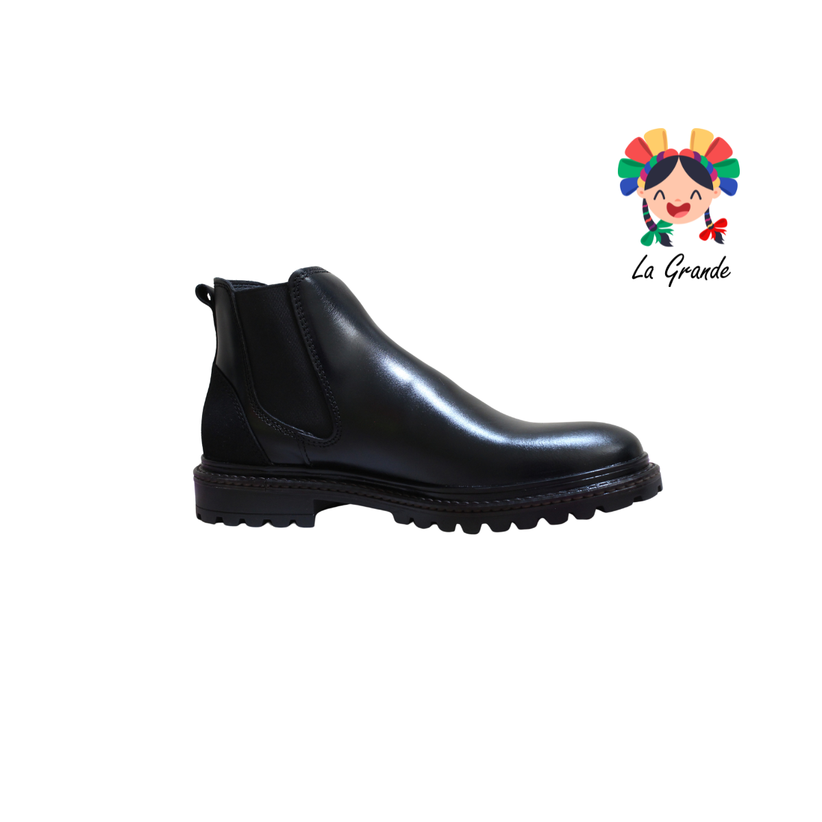 8351 MARISCAL Negro Piel Napa Bota para Caballero