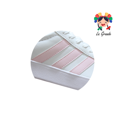 SUMMER ADD Blanco Rosa Tenis Casual Importado Original para Dama