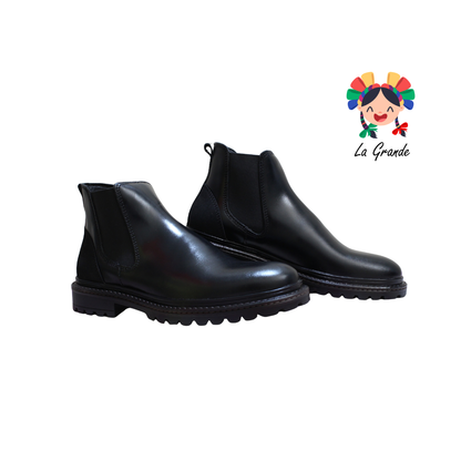 8351 MARISCAL Negro Piel Napa Bota para Caballero