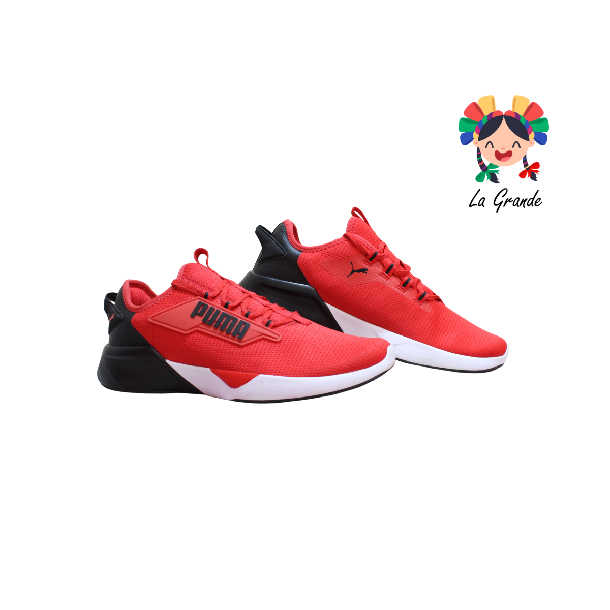 7618 PM Rojo Negro Bco Tenis Deportivo Importado Original Para Caballero