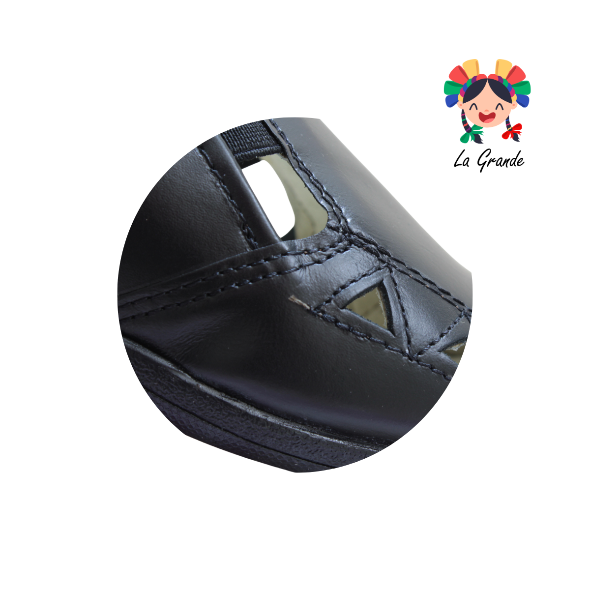 210 HURT Negro Piel Zapato Casual para Dama