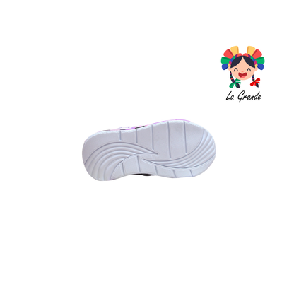 500 Hunter ON KIDS Blanco Lila Tenis Casual con Luz Led para Niña