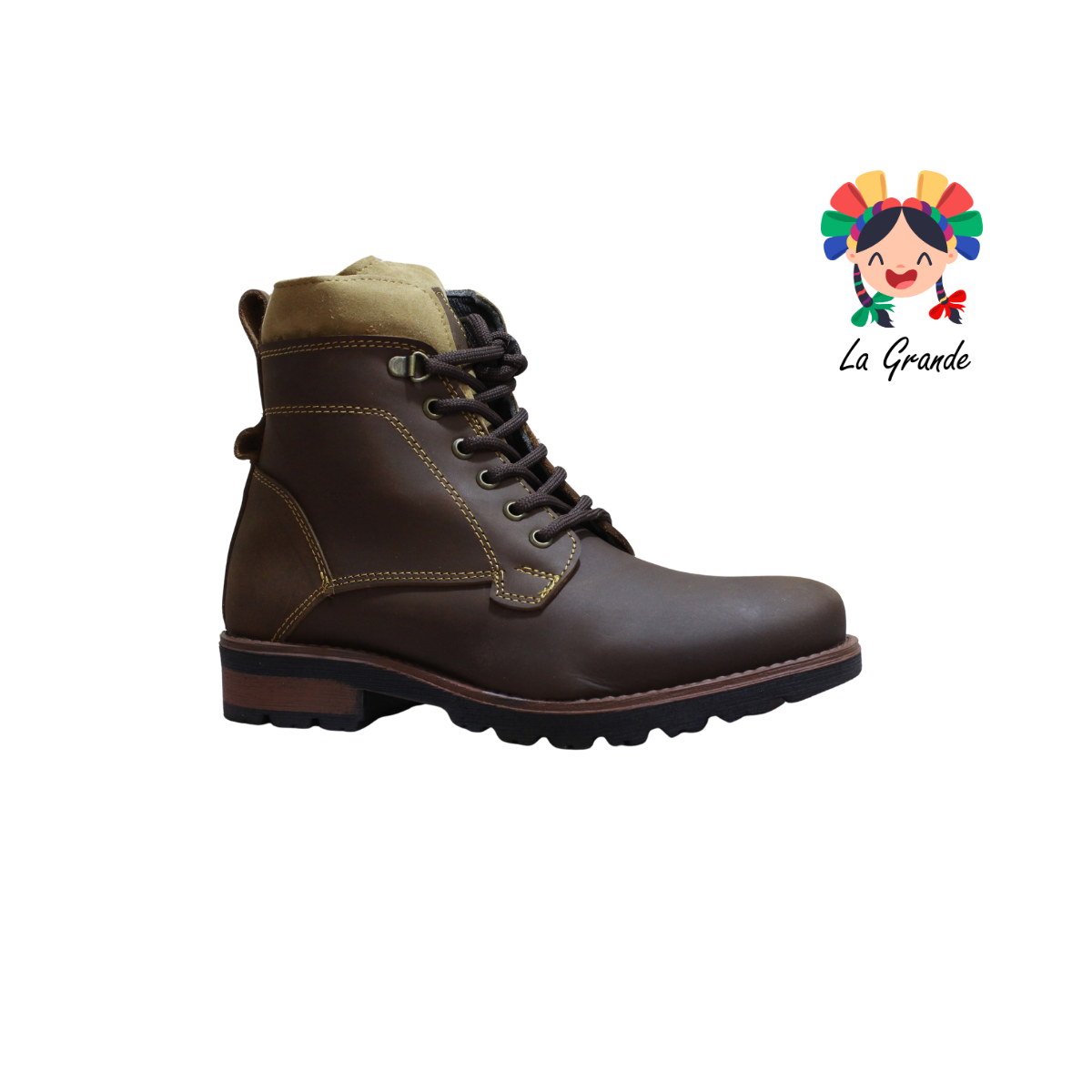 7070 ECCOFLEX Tan Crazy Piel Bota para Caballero