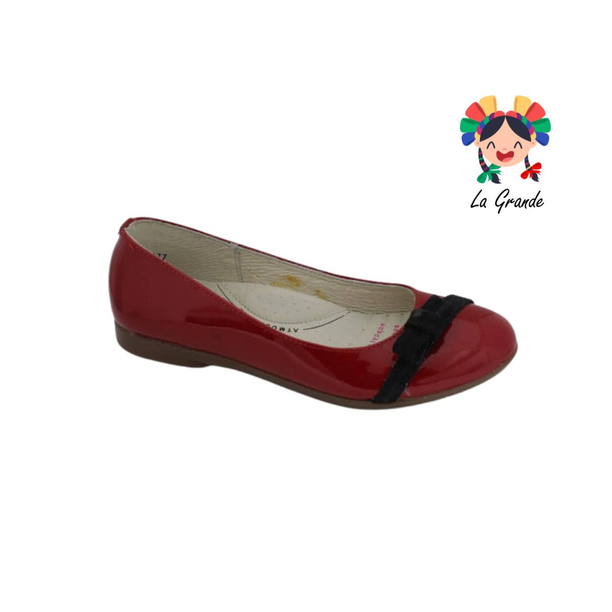 416 DOGI rojo zapato tipo balerina para dama