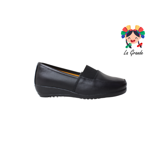 417 AMPARO Negro Piel Zapato Casual para Dama