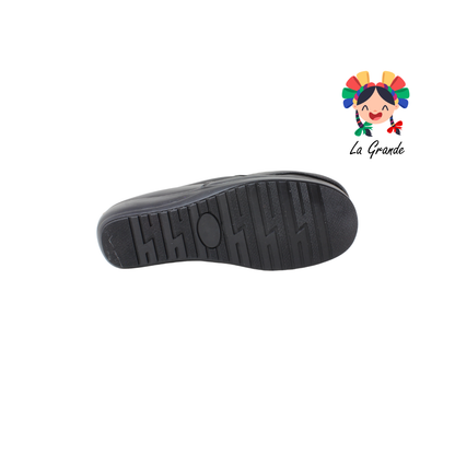 417 AMPARO Negro Piel Zapato Casual para Dama