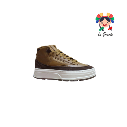 GEO MID RBK Café Beige Tenis Casual Importado Original Para Joven y Dama