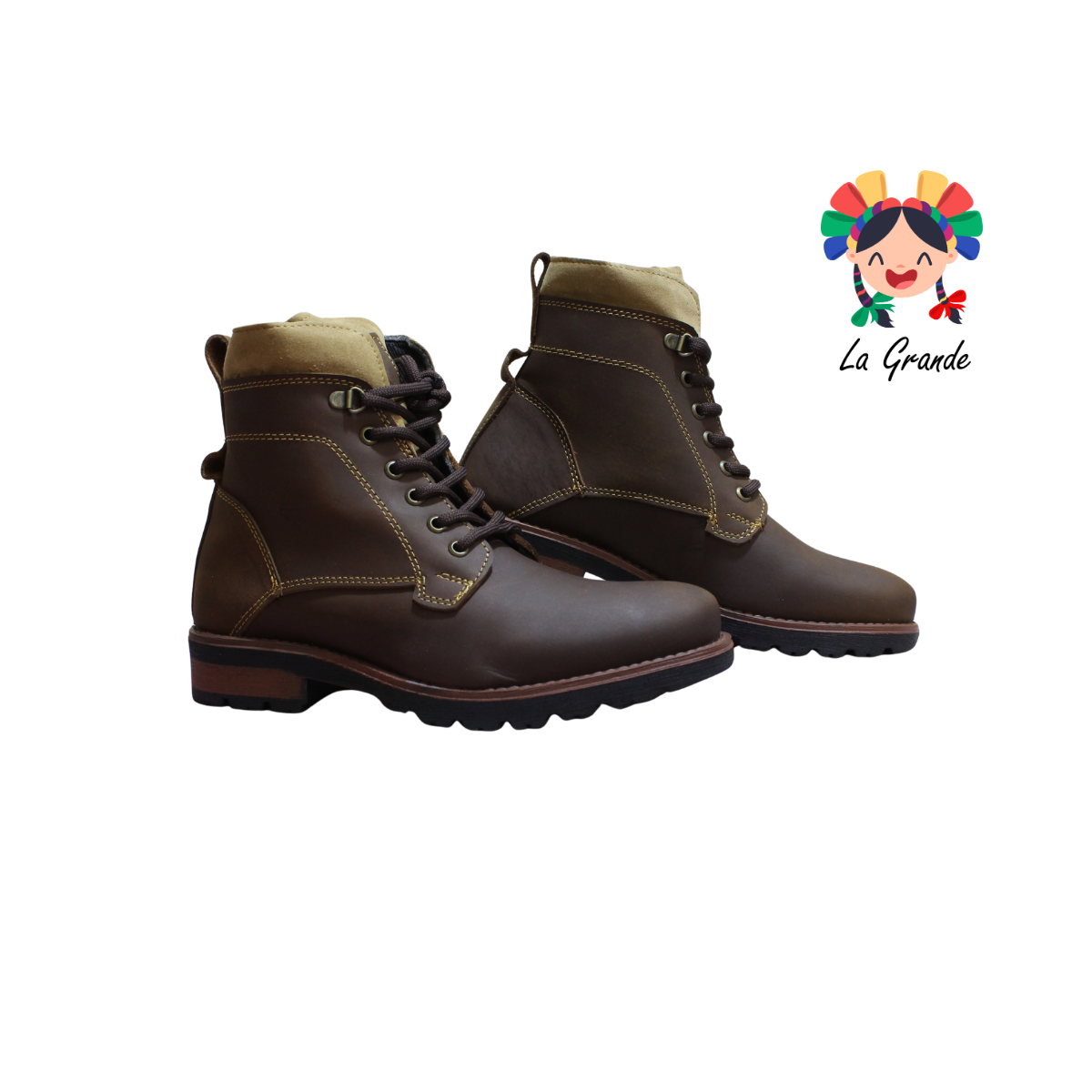 7070 ECCOFLEX Tan Crazy Piel Bota para Caballero