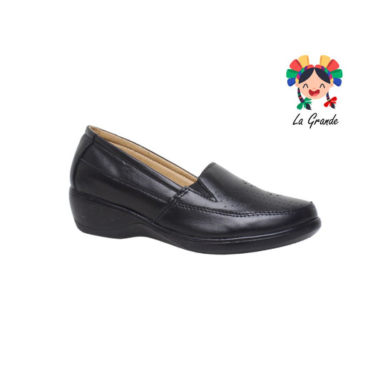 419 CHELITAS Negro Piel Zapato Casual tipo Mocasín para Dama