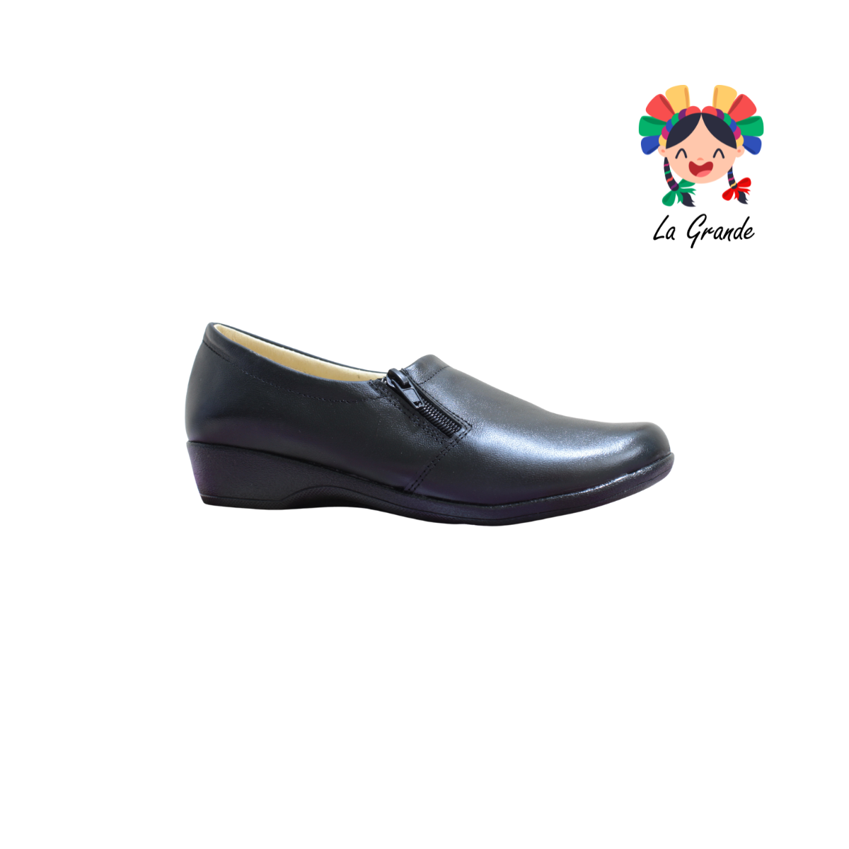 219 HURT Negro Piel Zapato Casual para Dama
