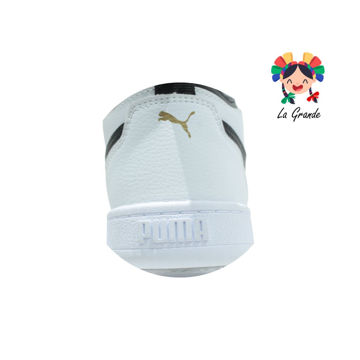 4201 PUMA Blanco Negro Sint Tenis Casual Importado Original para Dama y Joven