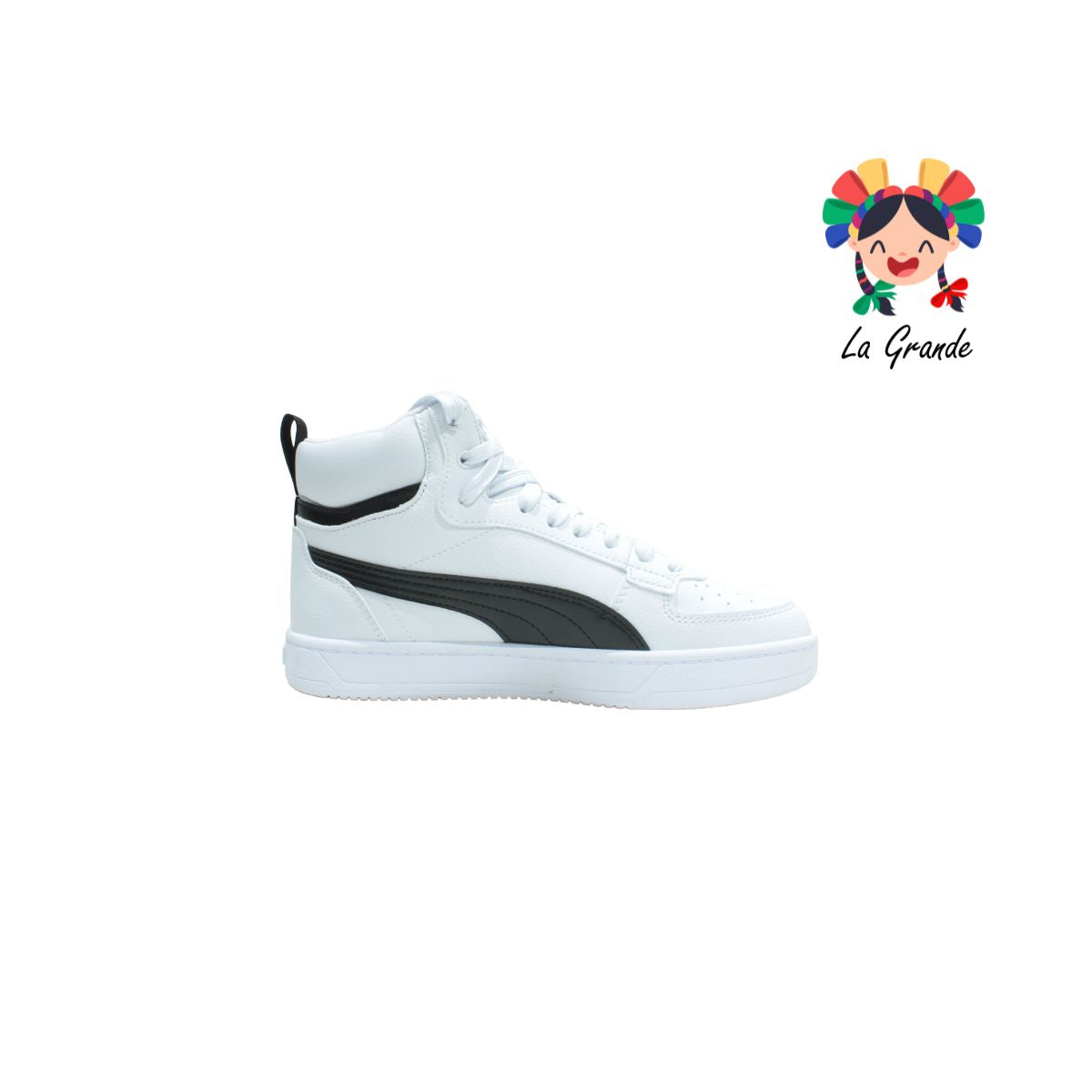 4201 PUMA Blanco Negro Sint Tenis Casual Importado Original para Dama y Joven