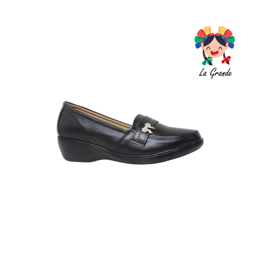 420 CHELITAS Negro Piel Zapato Casual para Dama