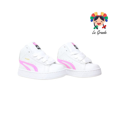 420 PICHUS Blanco Fucsia Sintético Tenis Casual para Niña