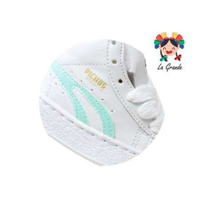 420 PICHUS Blanco Menta Sintético Tenis Casual para Bebé