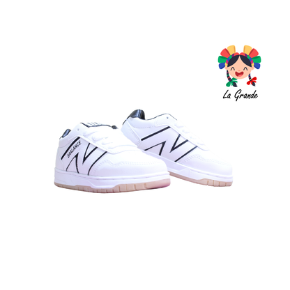 420 ROJO ARANDANO Blanco Negro Tenis Casual para Niña, Niño, Dama, Joven y Caballero