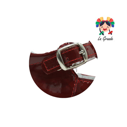 422 WIZZYZ Rojo Piel Charol Zapato con Moño para Bebé