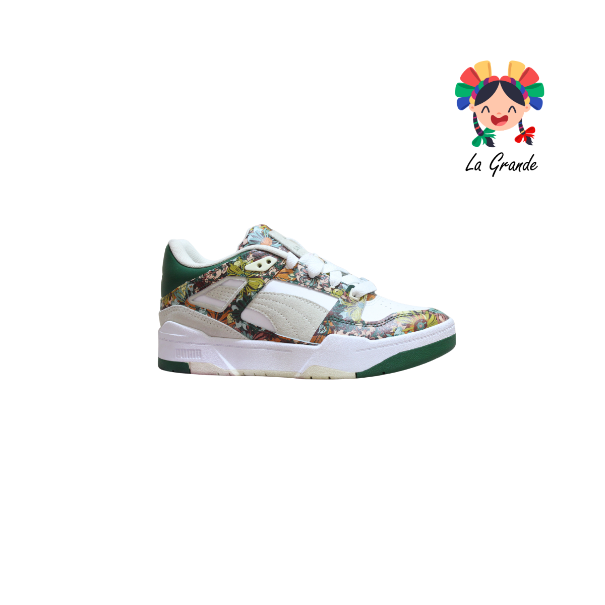 LIBERTY PM Bco Vde Flores Tenis Casual Importado Original Para Dama