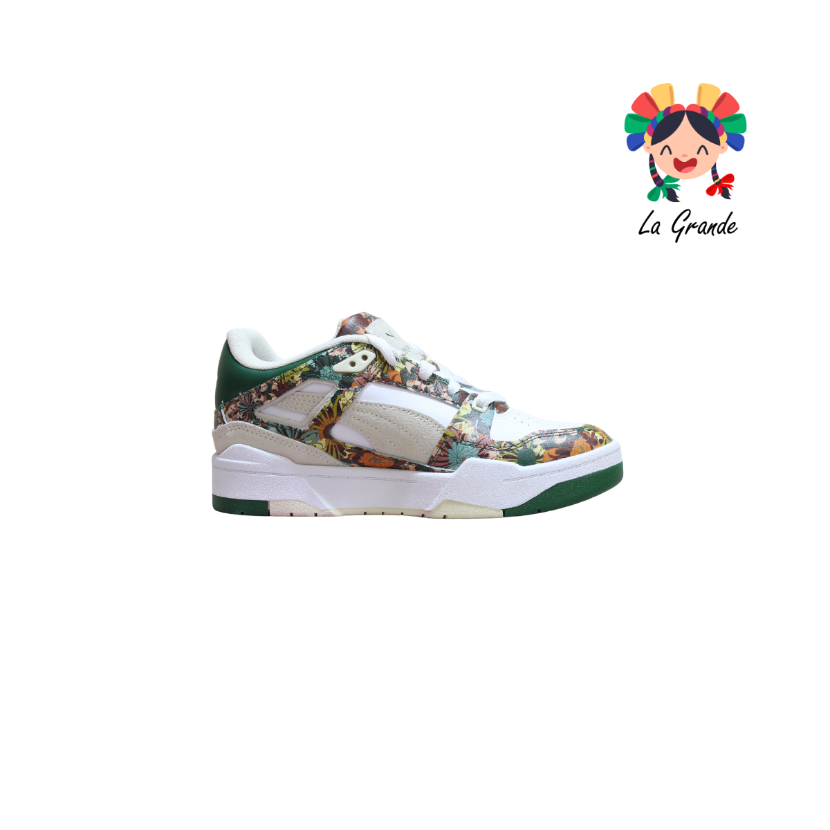 LIBERTY PM Bco Vde Flores Tenis Casual Importado Original Para Dama