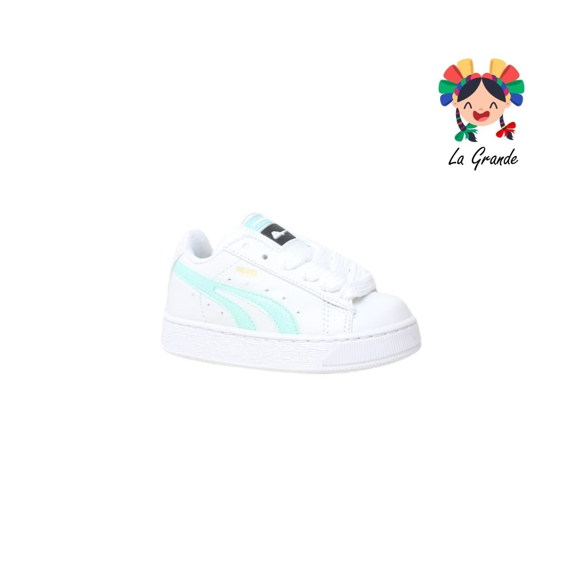 425 PICHUS Blanco Menta Sint Tenis Casual para Bebé, Niña y Niño
