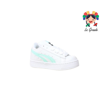425 PICHUS Blanco Menta Sint Tenis Casual para Bebé, Niña y Niño