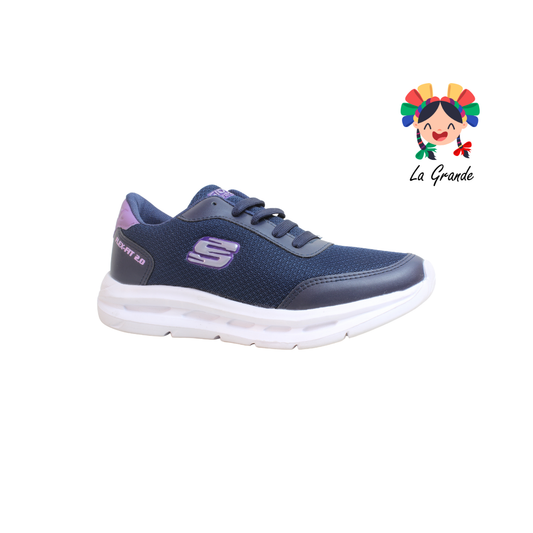 425 SIONEL Marino Lila Tenis Deportivo para Dama y Joven