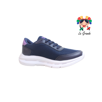 425 SIONEL Marino Lila Tenis Deportivo para Dama y Joven