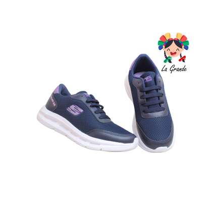 425 SIONEL Marino Lila Tenis Deportivo para Dama y Joven