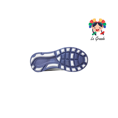 509 SUNS Blanco Marino Piel Tenis Escolar para Niña y Niño
