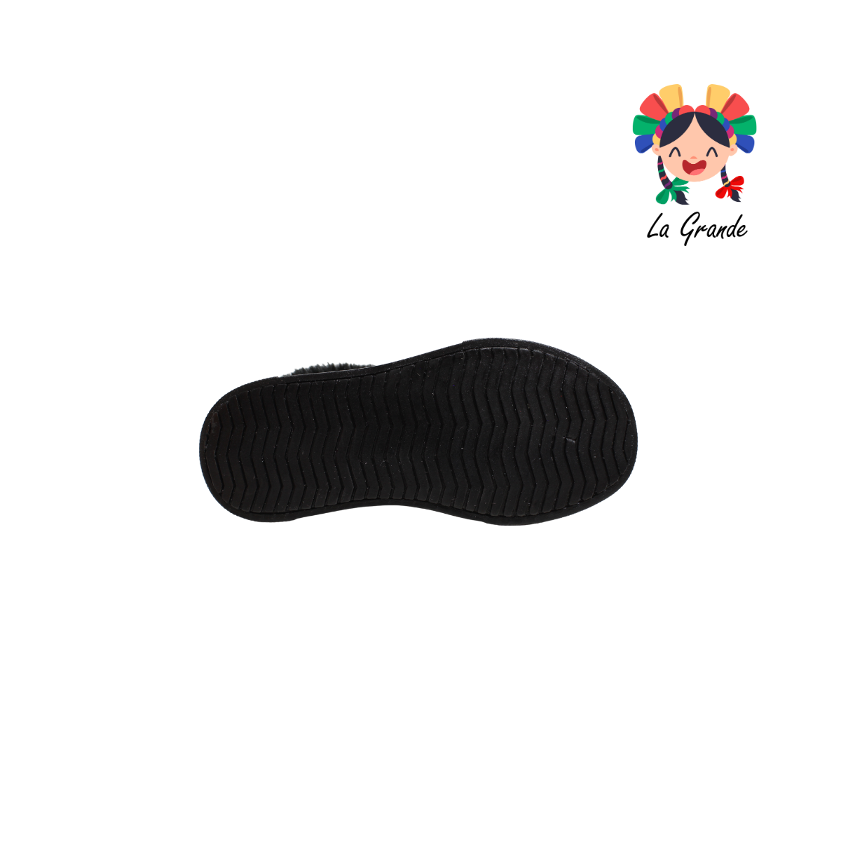 427 AVAS Negro Nobuck Bota con Peluche para Niña