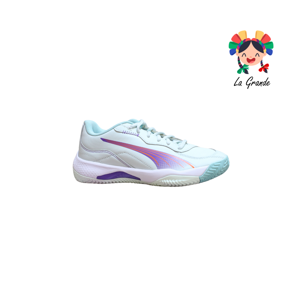 NOVA COURT PM Azul Morado Tenis Casual Importado Original para Dama
