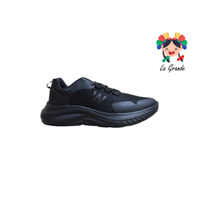S15 NEW LINE Negro Negro Tenis Deportivo Dama, Joven y Caballero