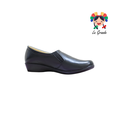 219 HURT Negro Piel Zapato Casual para Dama