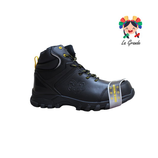 9602 RAM Ngo Rey Amarillo Bota Industrial con Casco para Caballero