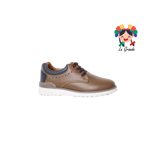 4300 DOGI Camel Piel Zapato Casual para Niño y Joven