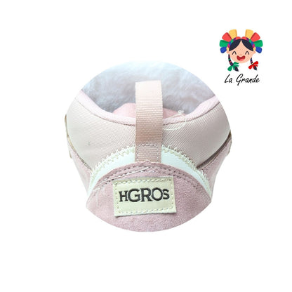 337 H-GROSS Rosa Romanc Latte Bota con Peluche para Dama