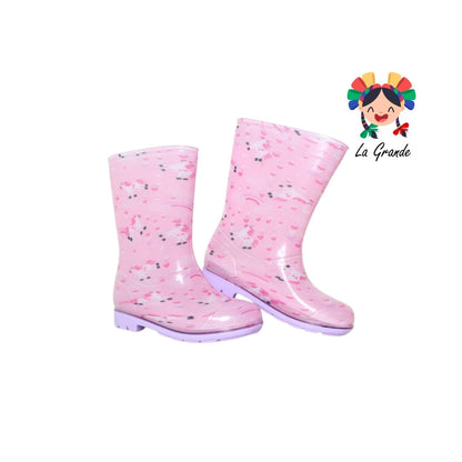 4322 TOP MODA Lila Bota de Hule para Niña