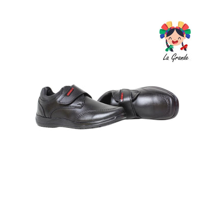 435 ADRIANO GIANETTI Negro Sintético Zapato Escolar para Niño