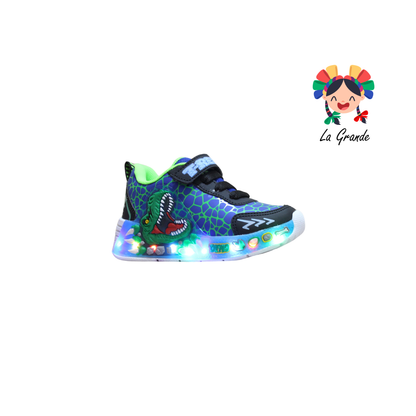 500 Rex ON KIDS Rey Ngo Vde Tenis Casual con Luz Led para Niño