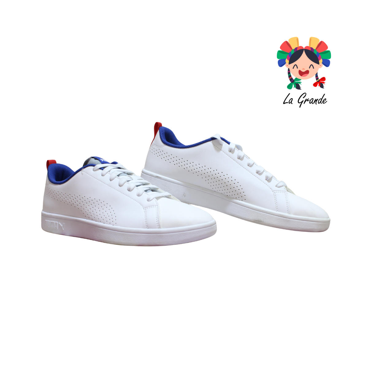 SMASH ACE PM Blanco Azul Rojo Tenis Importado Original Para Caballero