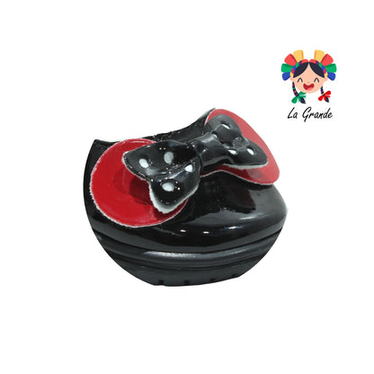 442 WIZZYZ Negro Rojo Charol Zapato Micky Mouse para Niña