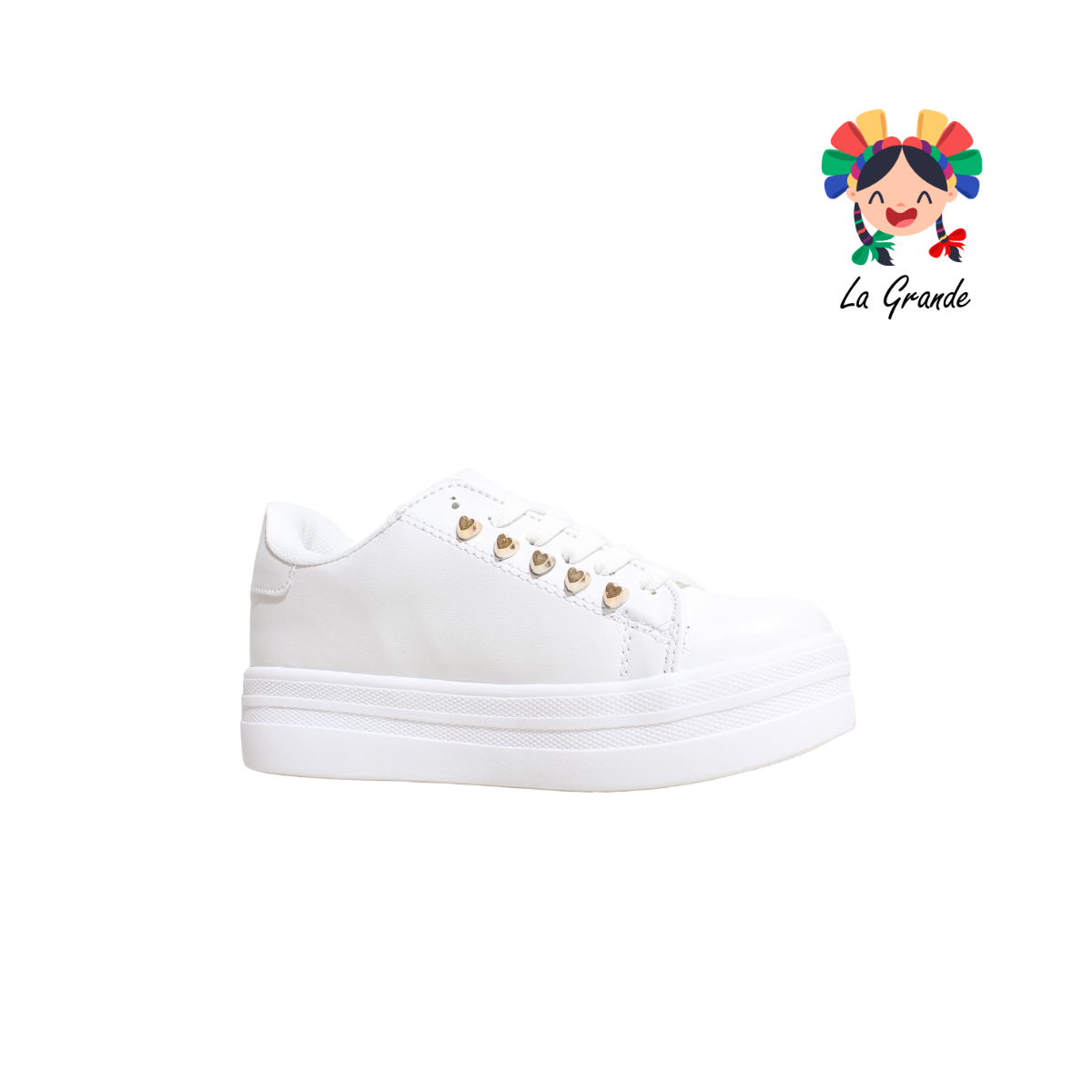 444 KPOP CHAMPS Bco Menta Sint Tenis Casual para Niña y Dama