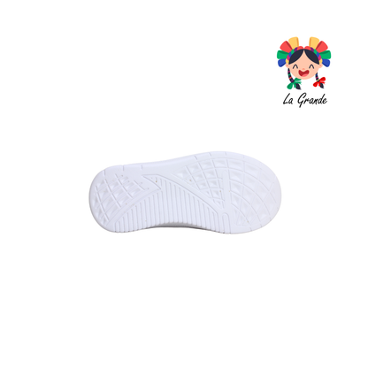 530 BEBOS Blanco Lila Tenis Casual para Niña