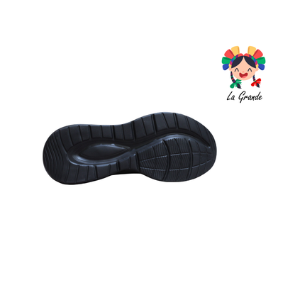 S15 NEW LINE Negro Negro Tenis Deportivo Dama, Joven y Caballero