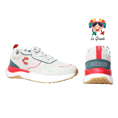 1087293001 CHARLY Bco Vino Vde Tenis Casual para Caballero